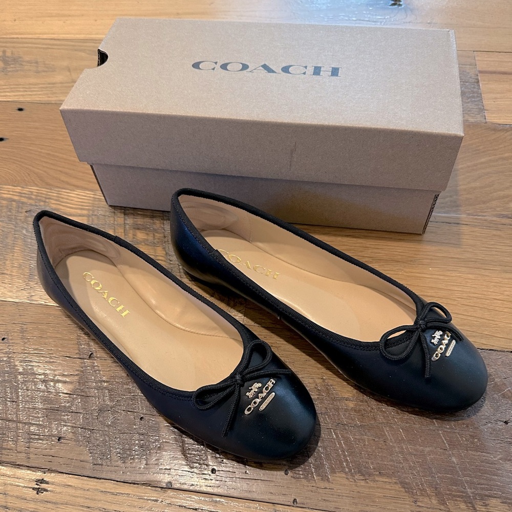 Coach Alina Ballet Flats (Black)